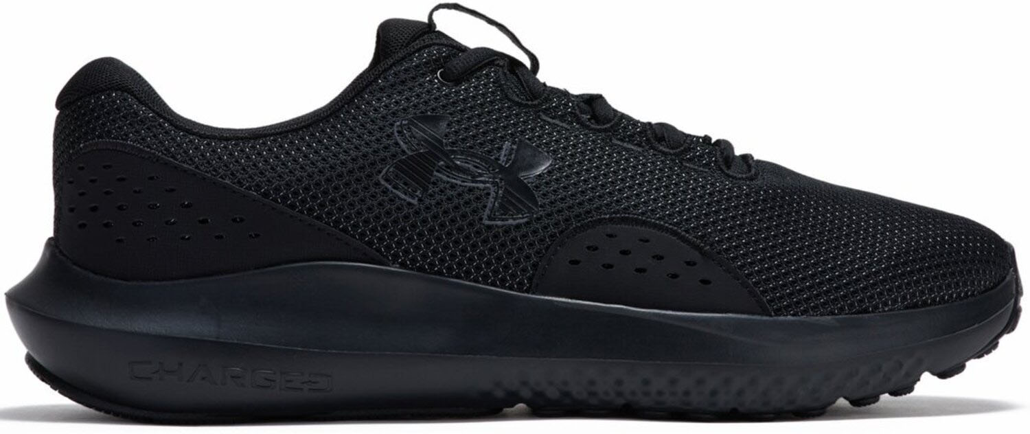 アンダーアーマー 陸上・ランニング ランニングシューズ シューズ UAチャージド サージ4 エクストラワイド 3028249 1 Black/Black/Black メンズ