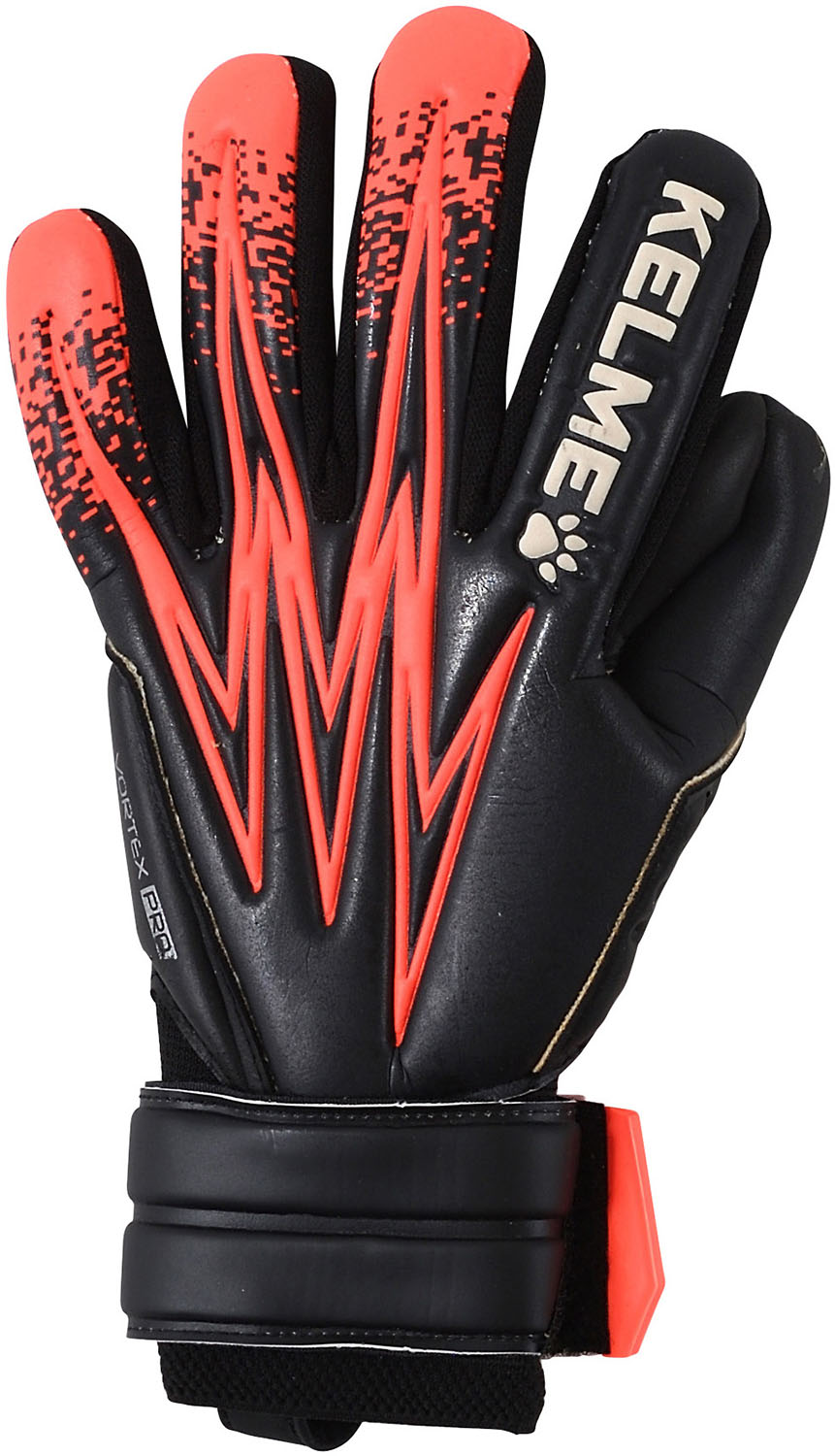 ケルメ ケレメ フットサル GK地球儀 グローブ VORTEX PRO GLOVES 9896408 9 黒いこと×ネオンオレンジ色 ユニ一発やる スポーツ・アウトドア-グローブ