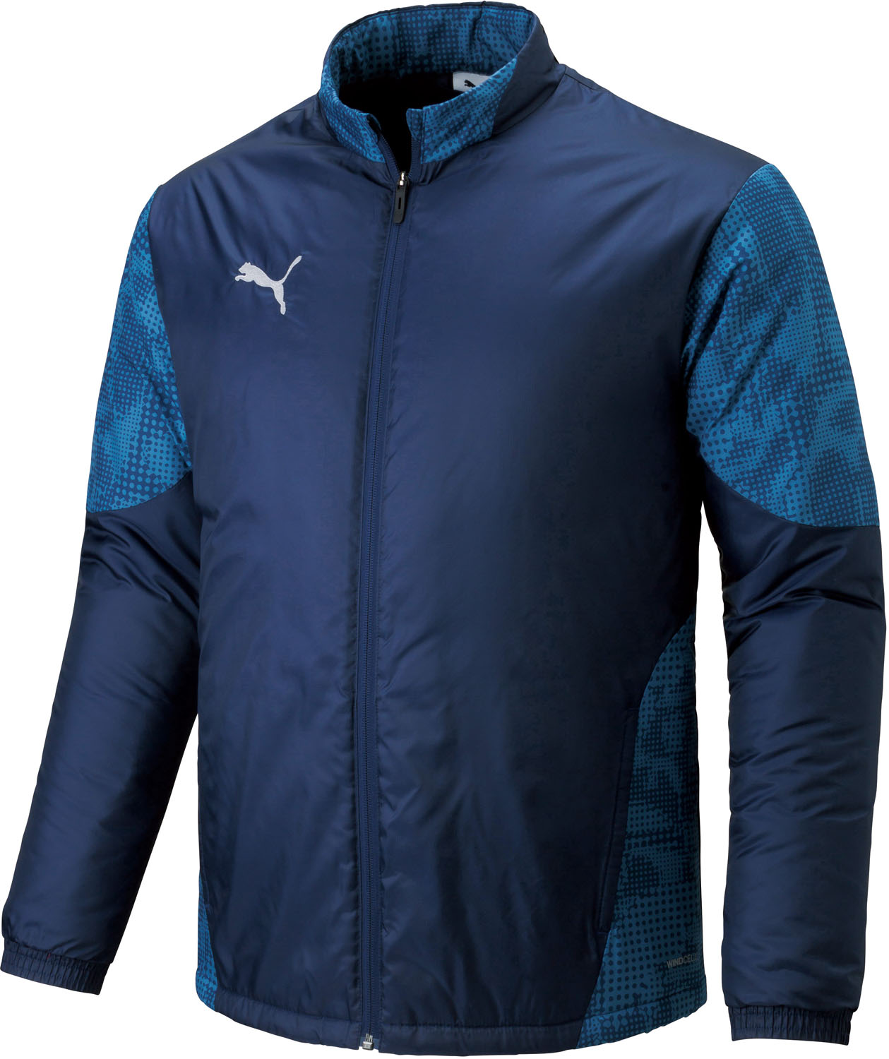プーマ サッカー ジャケット ウインドウェア TEAMCUP パテッド ウーブン JKT 660402 6 PUMA NAVY ユニセックス