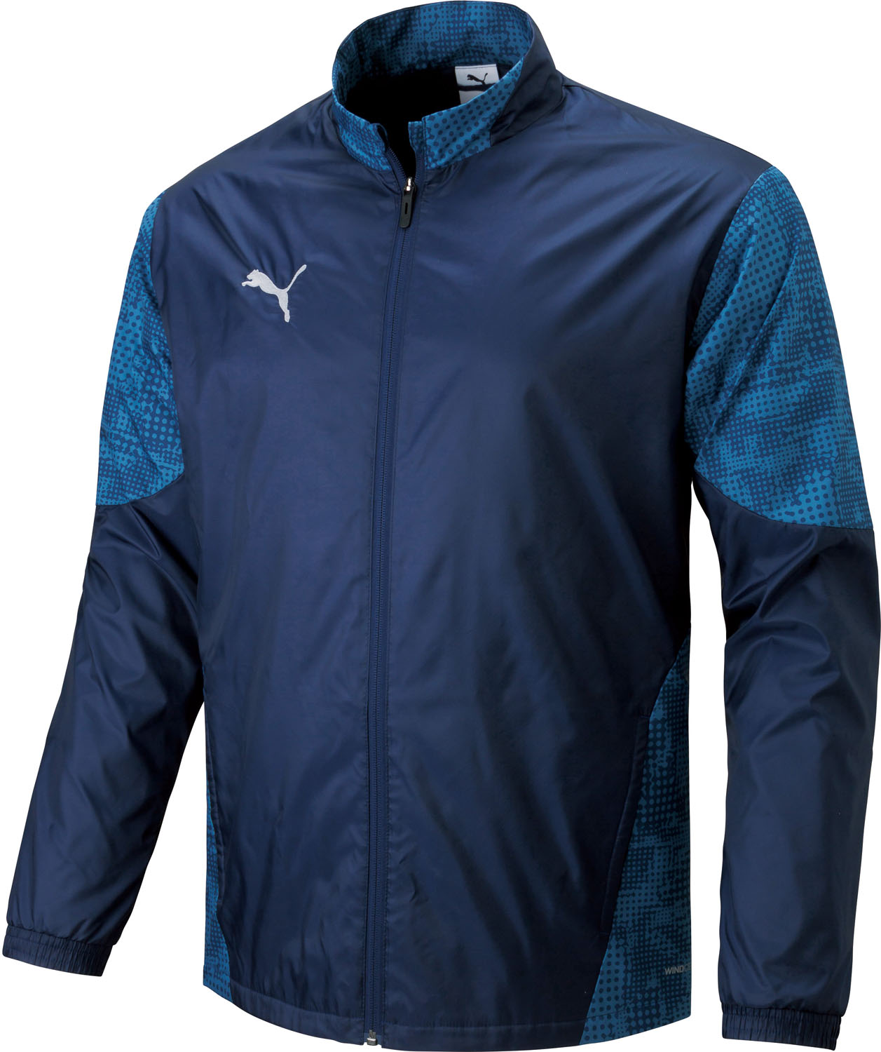 プーマ サッカー ジャケット トレーニングウェア TEAMCUP ウラトリコット ウーブン JKT 660405 6 PUMA NAVY ユニセックス