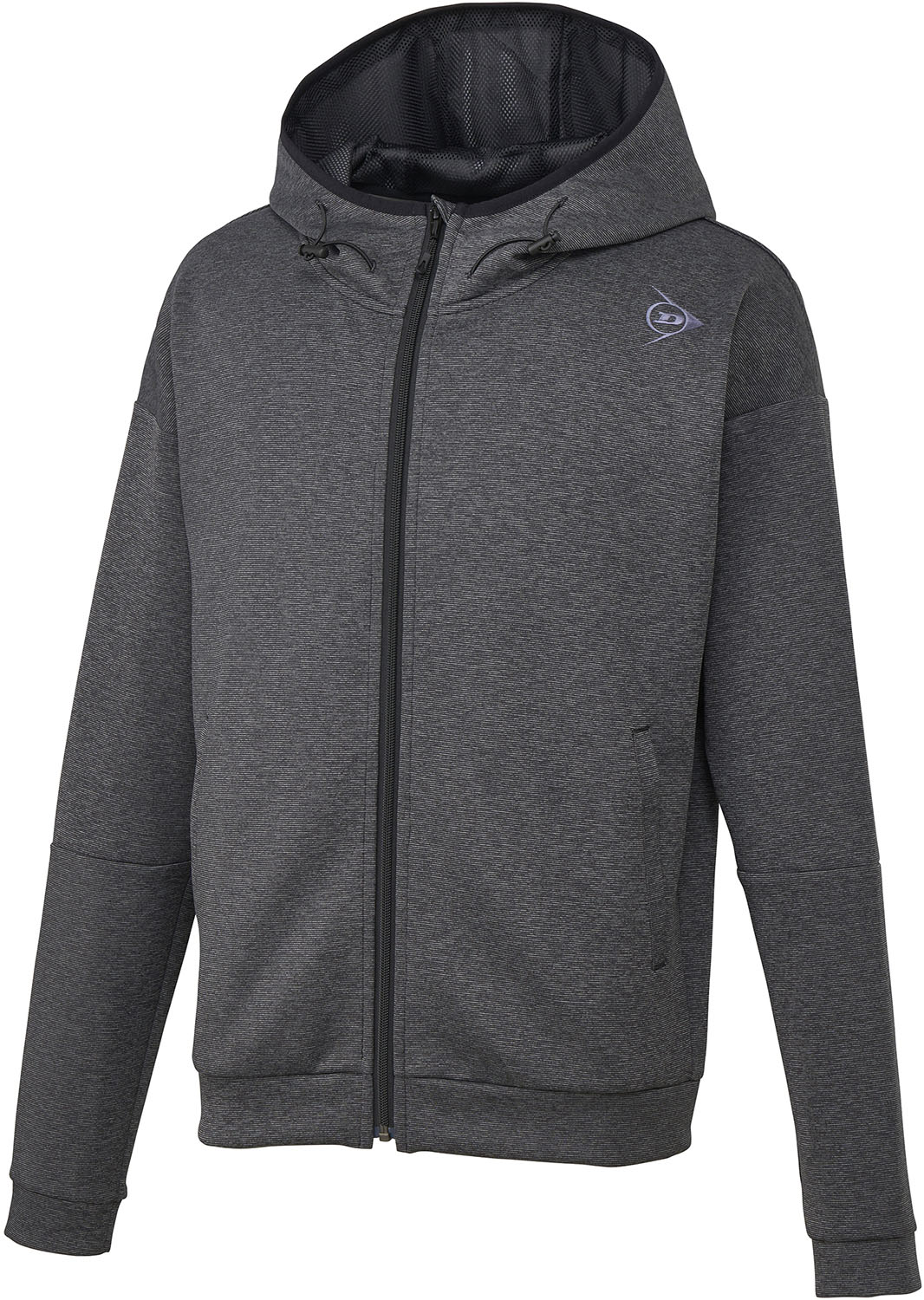 ダンロップ テニス スウェットシャツ スウェット・トレーナ HOODED SWEAT SHIRT DAN-3500 295 杢ブラック ユニセックス｜スポーツミヤスポ店