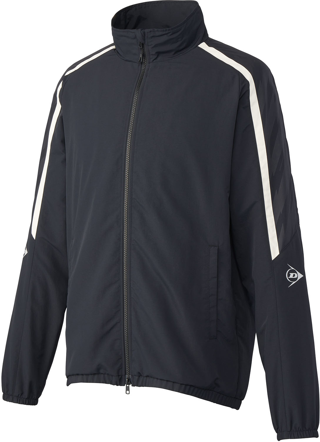 ダンロップ テニス ジャケット ウインドウェア チーム対応 WIND JACKET DAW-4541 900 ブラック ユニセックス｜スポーツミヤスポ店