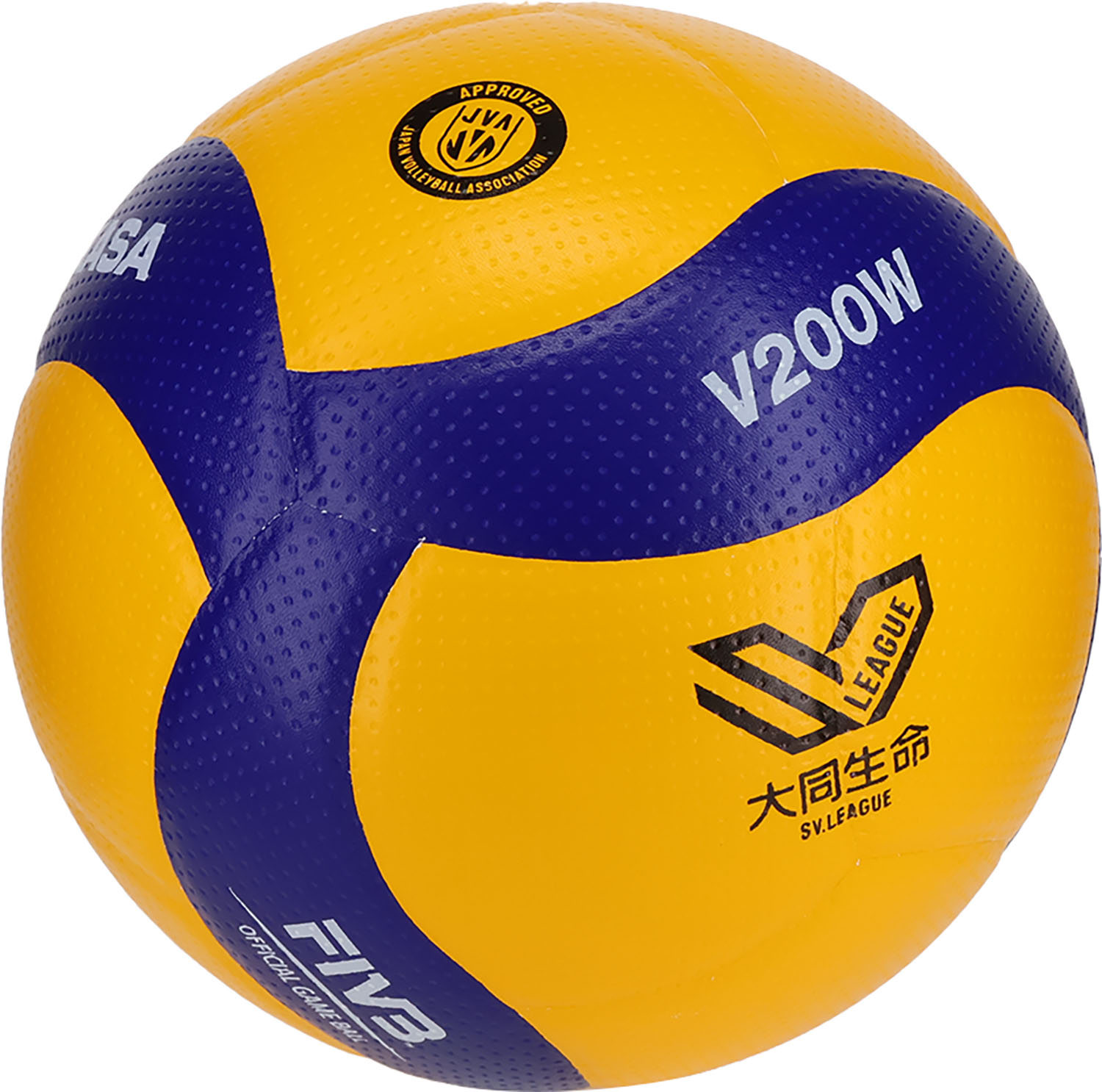 ミカサ バレーボール バレーボール ボール 国際公認球5号 SVリーグ唯一の公式試合球 V200WSV ブルー・イエロー