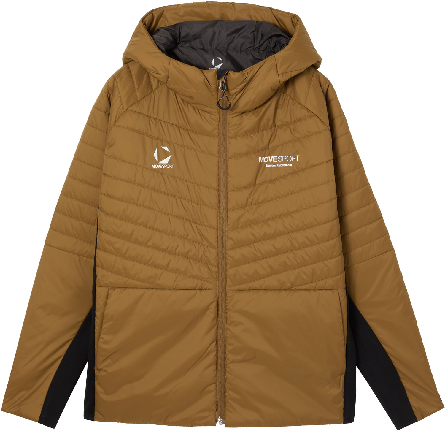 ムーブスポーツ マルチスポーツ ジャケット ウインドウェア 【ACTIVE SUITS】THERMO ハイブリッドフーディー ST5FJK70M BW00 ブラウン メンズ