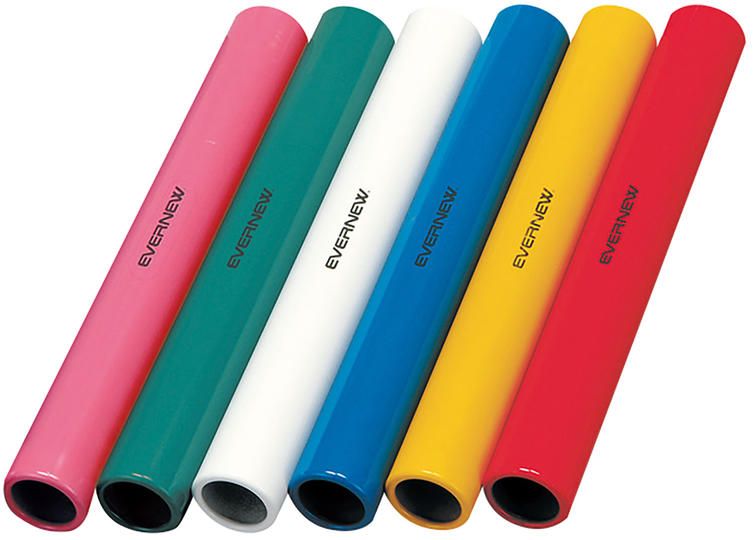 エバニュー 学校体育器具 バトン 器具・備品 リレーバトンアルミ製(6色組) EGA190
