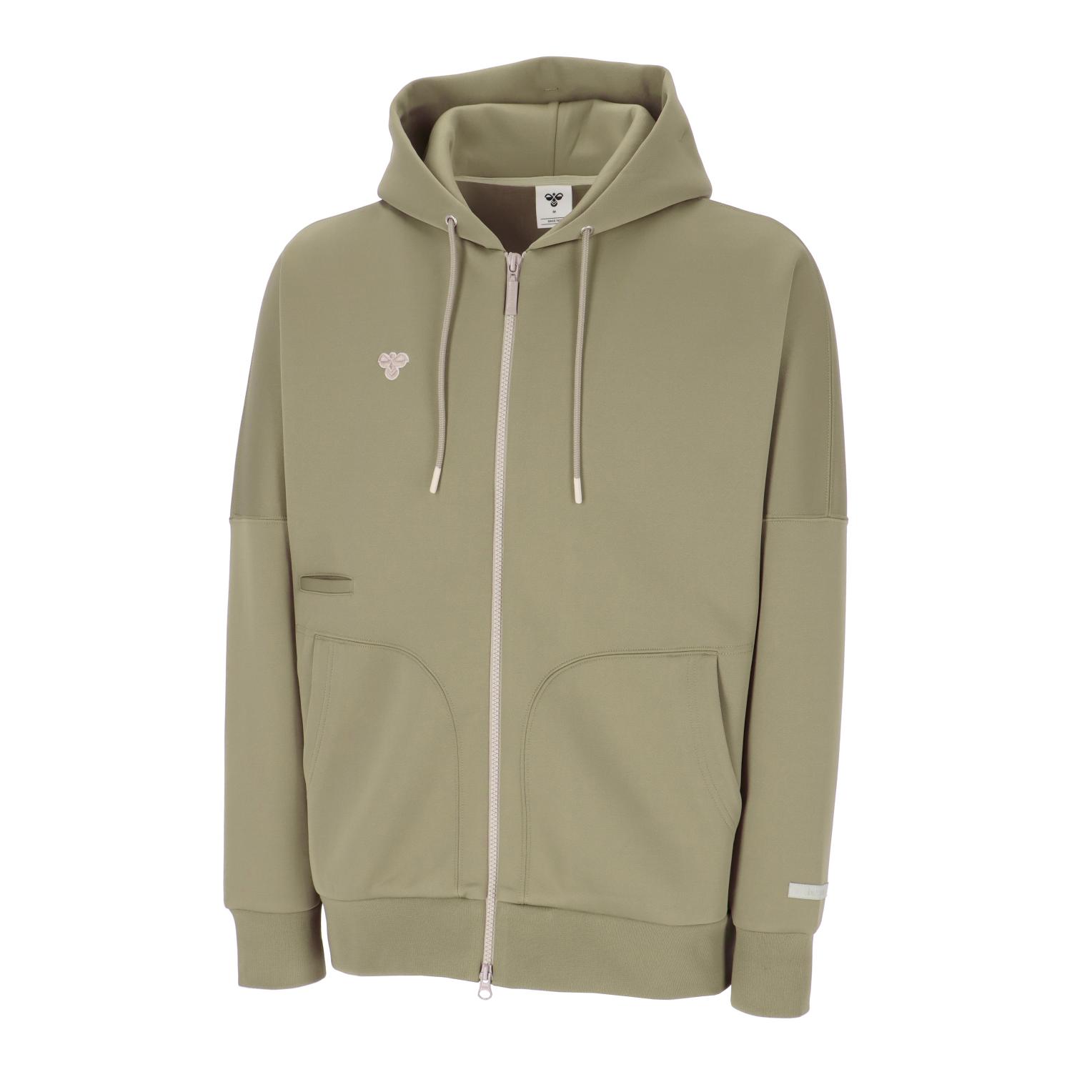 ヒュンメル ウェア スウェットシャツ hummel PLAY スウェットジップジャケット HAP8303 (422)ロックベージュ メンズ・ユニセックス