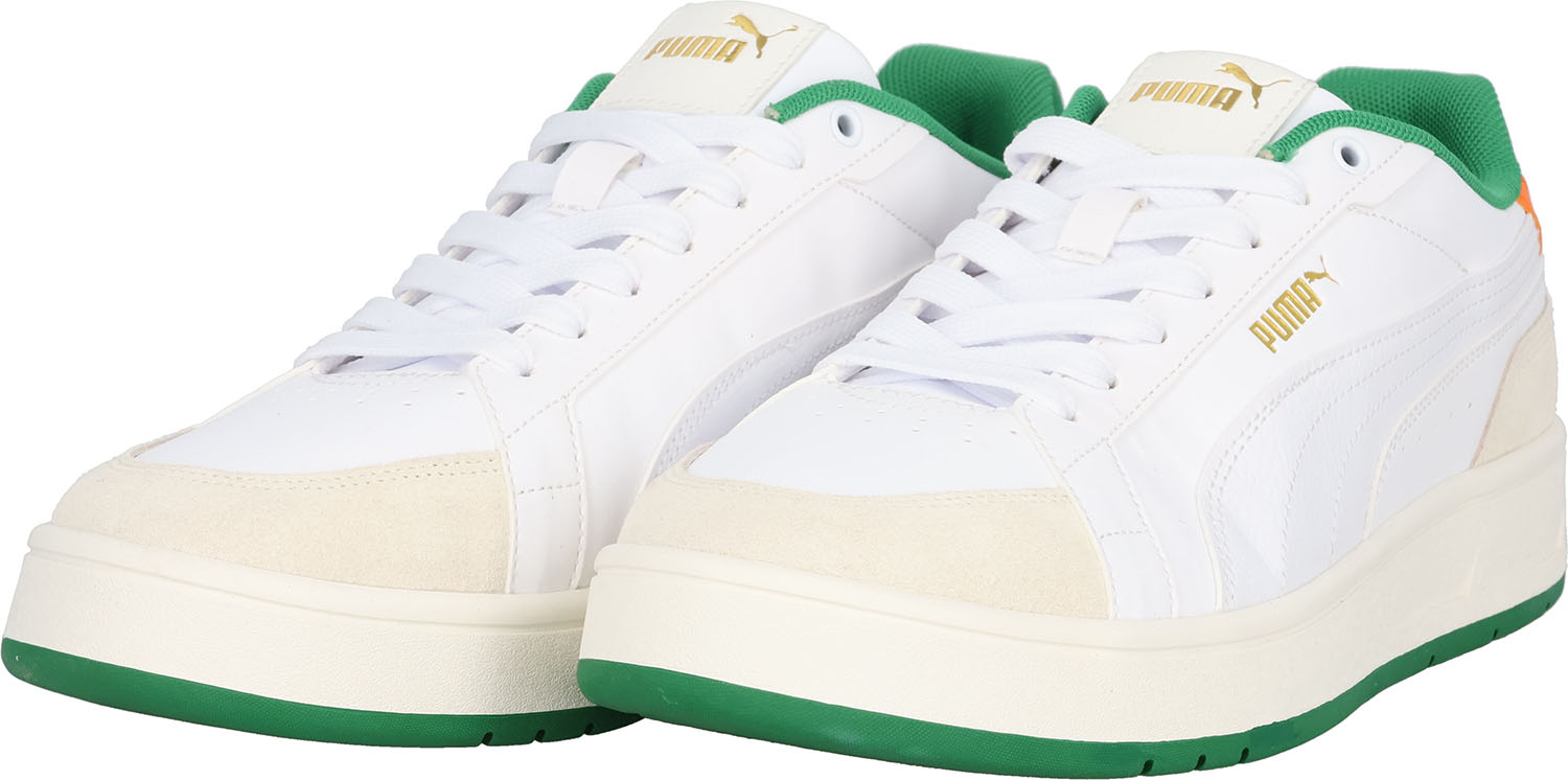 ピューマ マルチ運動競技 シューズ シューズ 厚地の外套 クラシコ 運動競技 40073103 WARM WHITE-PUMA WHITE-ARCHIVE GREEN ユニ一発やる