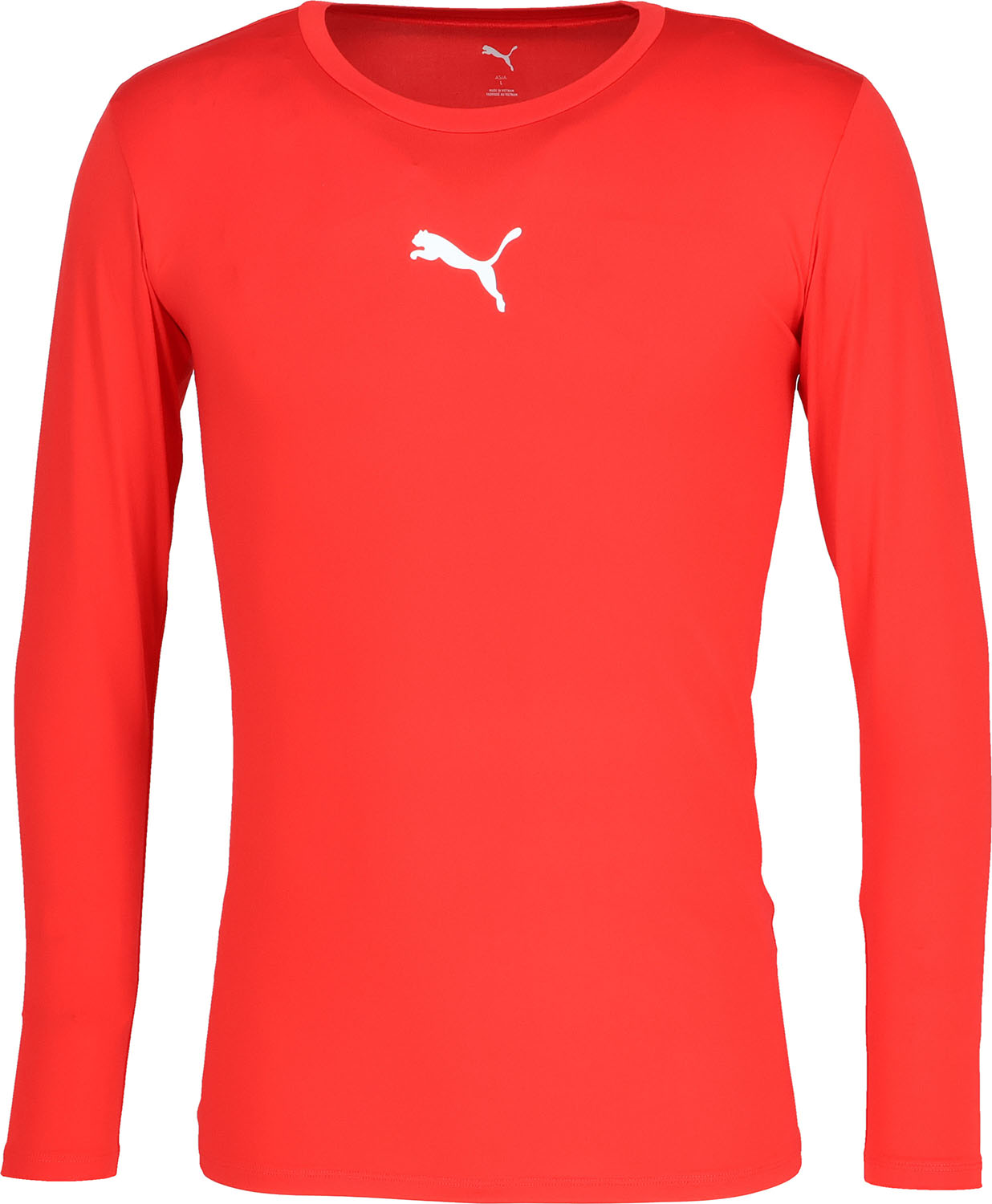 【楽天市場】プーマ サッカー Tシャツ Tシャツ コンプレッション クルーネック LS シャツ 660765 1 PUMA Red メンズ ...