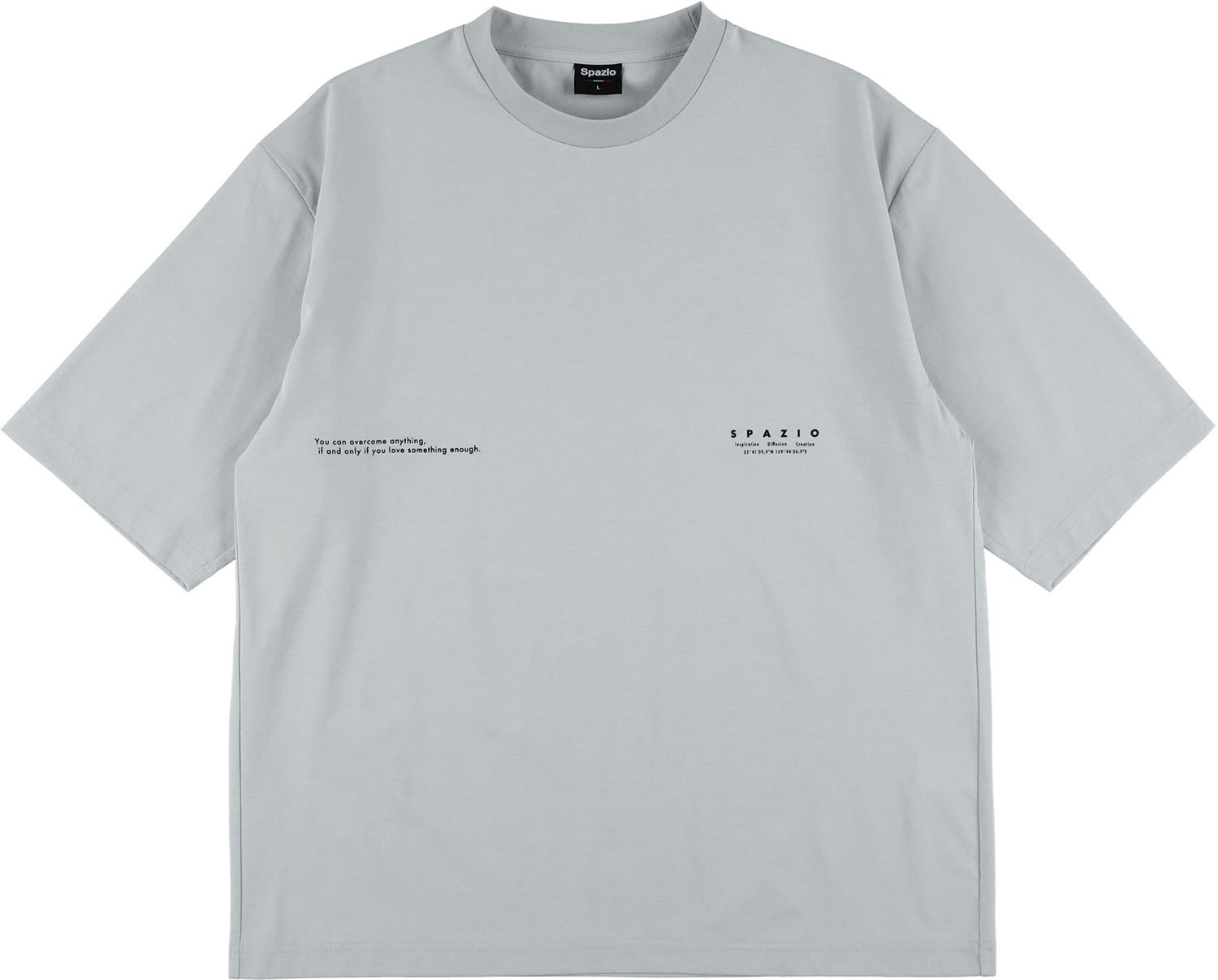 スパッツィオ フットサル Tシャツ Ｔシャツ オーバーサイズプラTシャツ3 GE1157 45 グレー ユニセックス