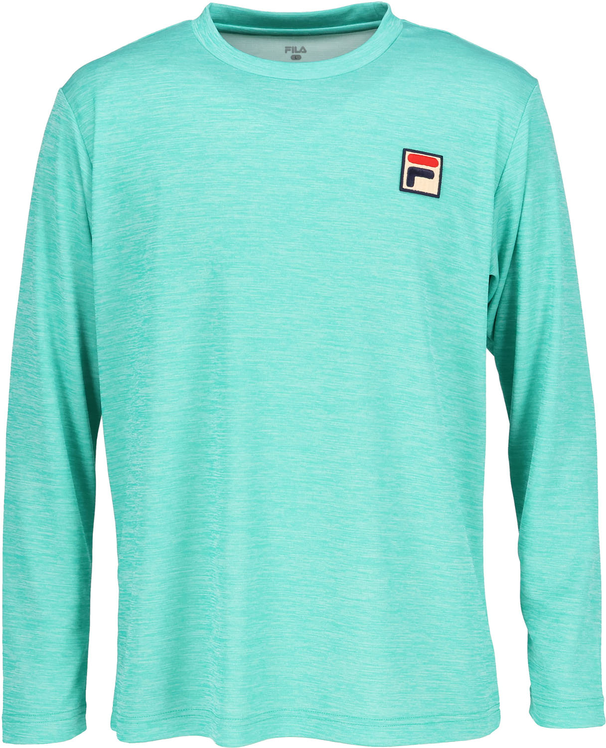 フィラ 庭球 ロング衣袂ティーシャツ Ｔシャツ ロングスリーブシャツ CZ6SGM015 TQ0 青緑色 メンズ