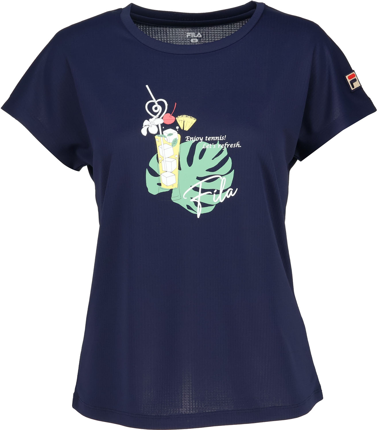 フィラ テニス Tシャツ Ｔシャツ グラフィックTシャツ CZ6SGW018 NV0 ネイビー レディース