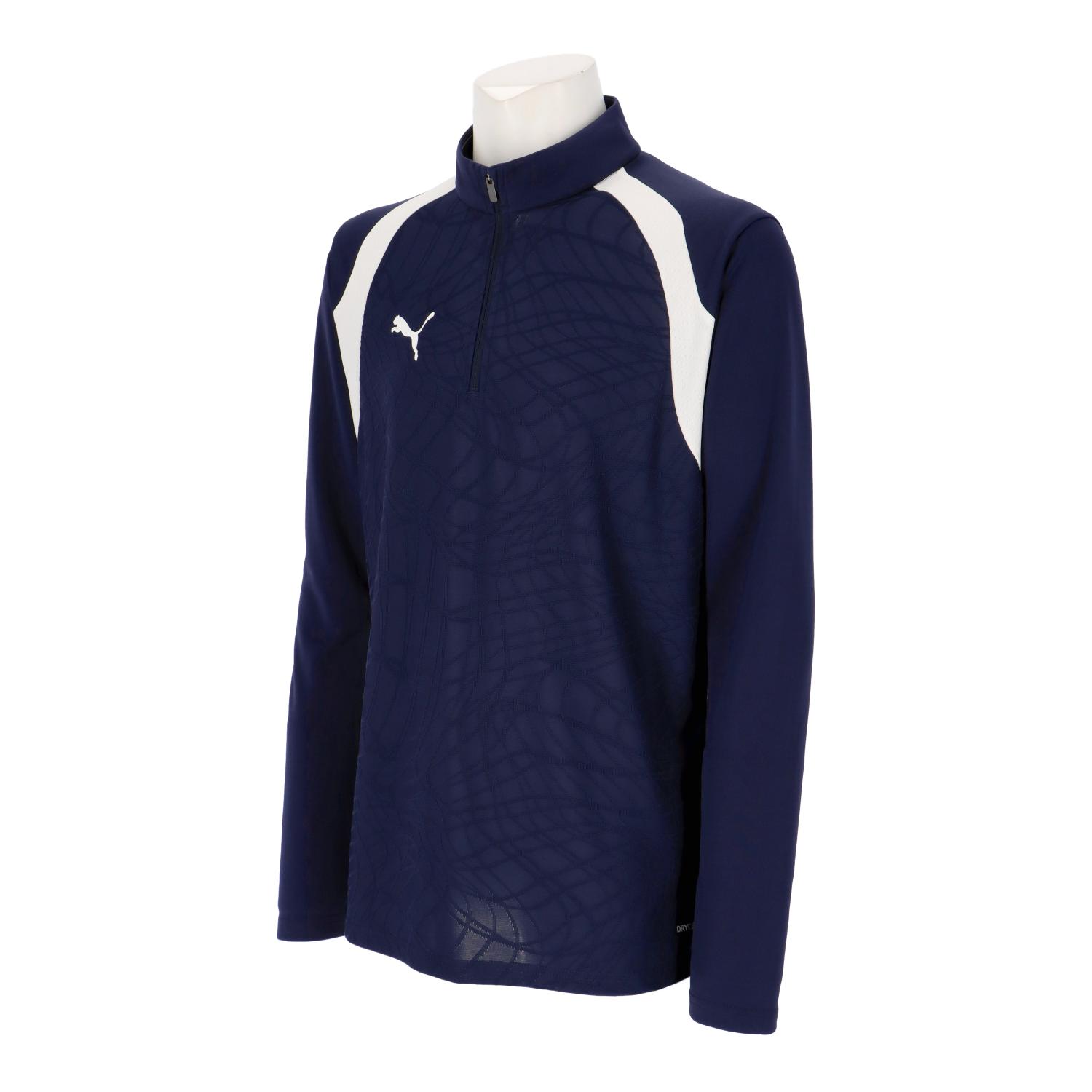 ピューマ 御召しもの 形づくるプルオーバー teamFINAL26 TR 1/4 ジップトップ 660973 (06)PUMA Navy-PUMA White-PUMA White メンズ・ユニ一発やる