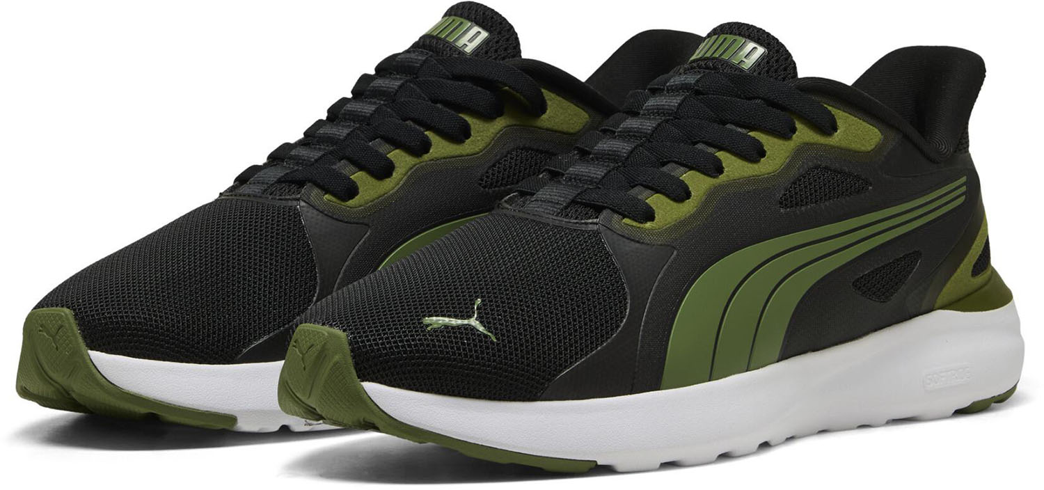 ピューマ マルチ運動競技 シューズ シューズ SOFTRIDE コスミック ST EASE IN 40263209 PUMA Black-Olive Green ユニ一発やる