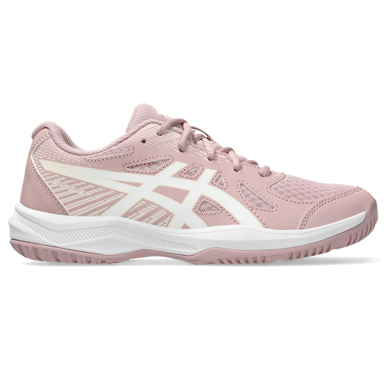 アシックス　IndoorSports　シューズ（キッズ）　ＵＰＣＯＵＲＴ　６　ＧＳ　1074A045　702　ＭＯＲＧＡＮＩＴＥ／ＷＨＩＴＥ