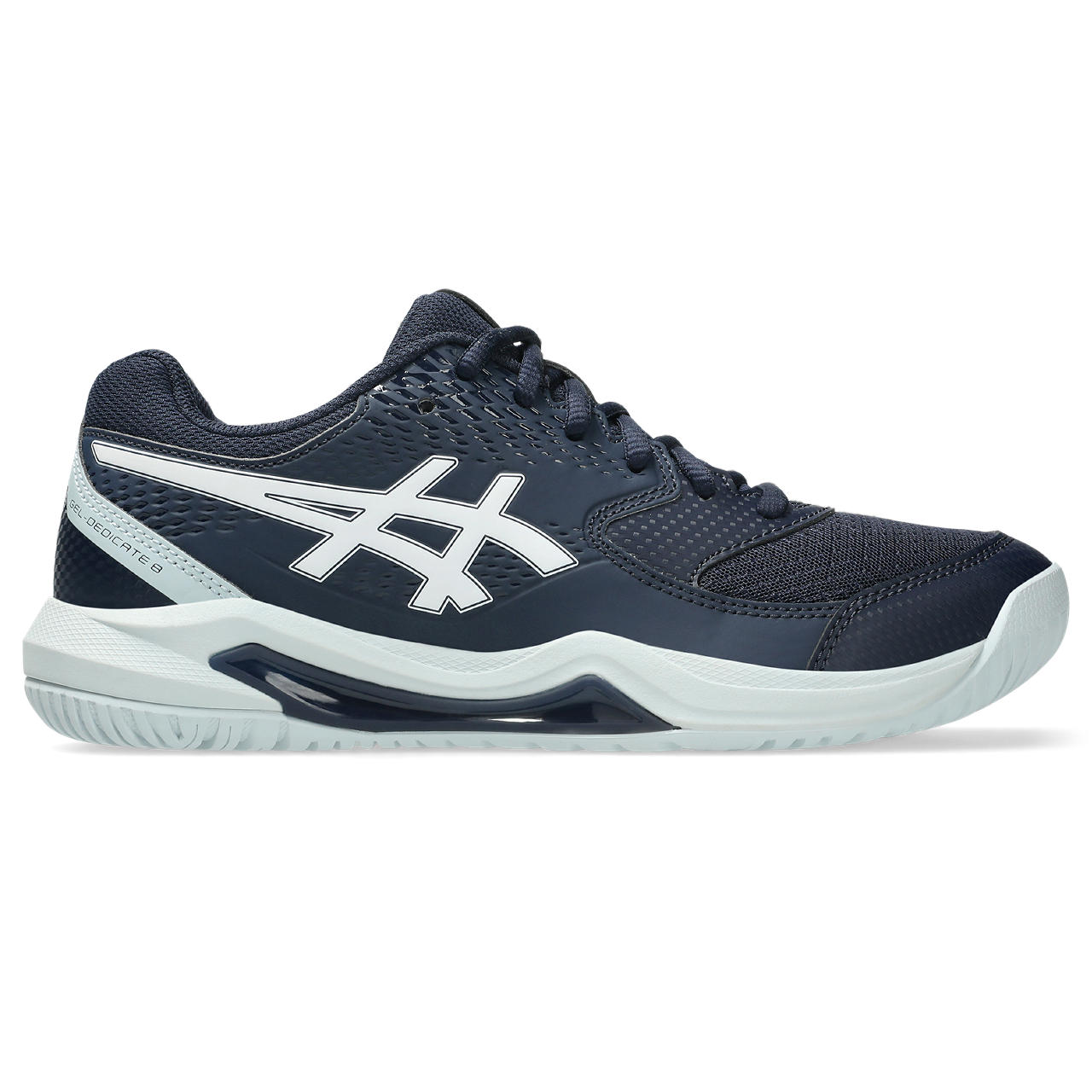 アシックス Tennis シューズ（レディース） ＧＥＬ－ＤＥＤＩＣＡＴＥ ８（オール厚地の外套） 1042A237 402 ＭＩＤＮＩＧＨＴ／ＷＨＩＴＥ