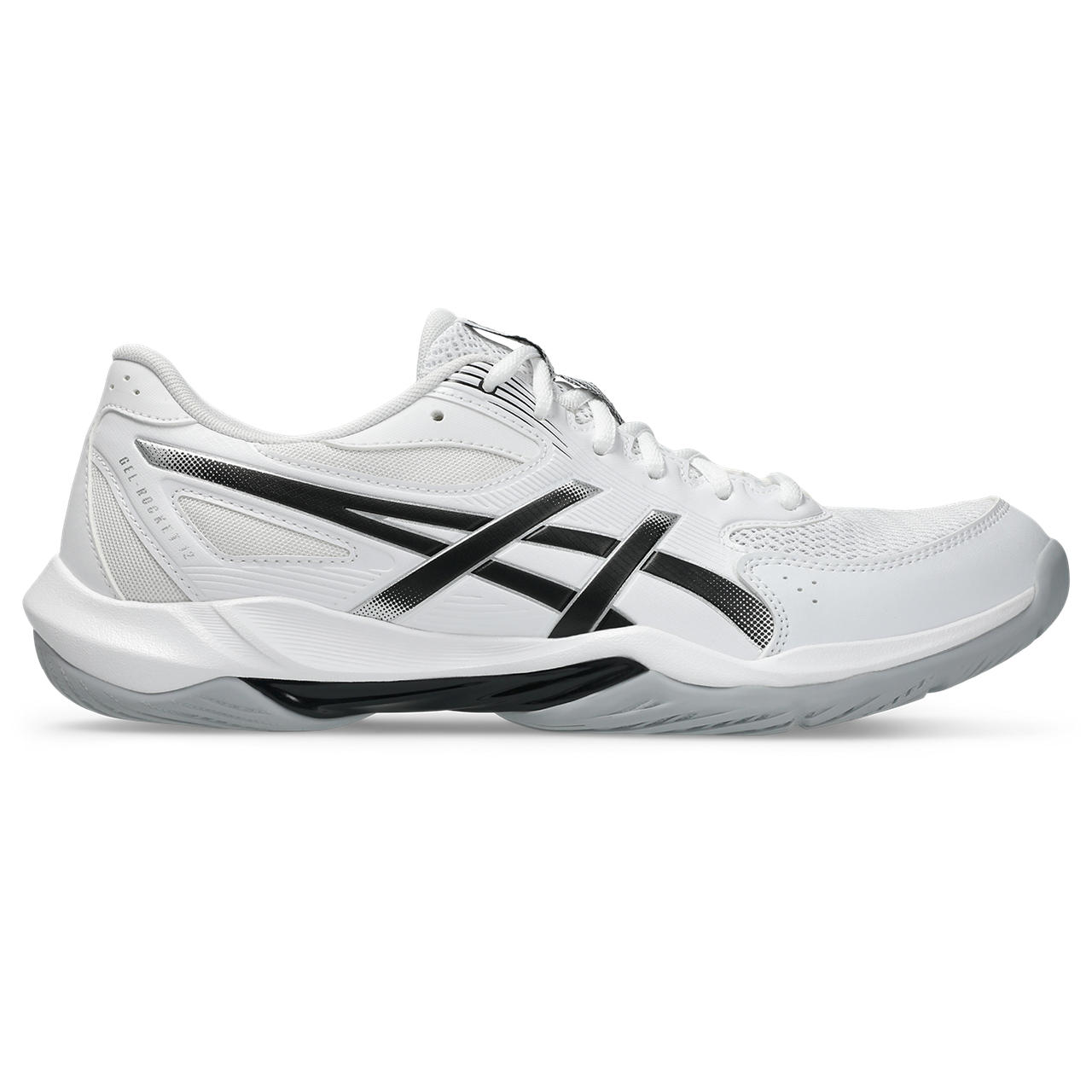アシックス　IndoorSports　シューズ（ユニ）　ＧＥＬ&minus;ＲＯＣＫＥＴ　１２　1073A080　101　ＷＨＩＴＥ／ＢＬＡＣＫ｜スポーツミヤスポ店