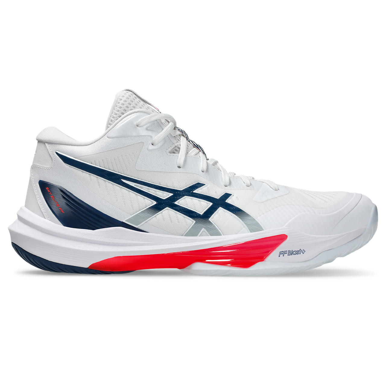アシックス　Volleyball　シューズ（メンズ）　ＳＫＹ　ＥＬＩＴＥ　ＦＦ　ＭＴ　３　1051A081　104　ＷＨＩＴＥ／ＭＡＫＯ