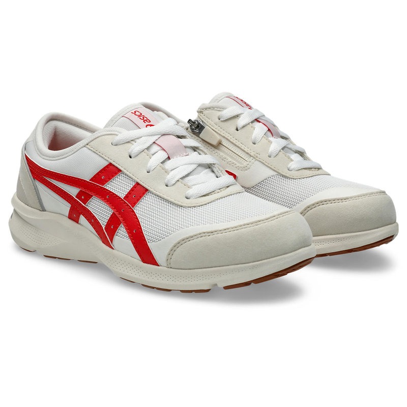 ｱｼｯｸｽ商事　WELLNESSWALKER　シューズ（レディース）　ＨＡＤＡＳＨＩＷＡＬＫＥＲ　Ｗ０６６　1292A066　102　ホワイトｘレッド