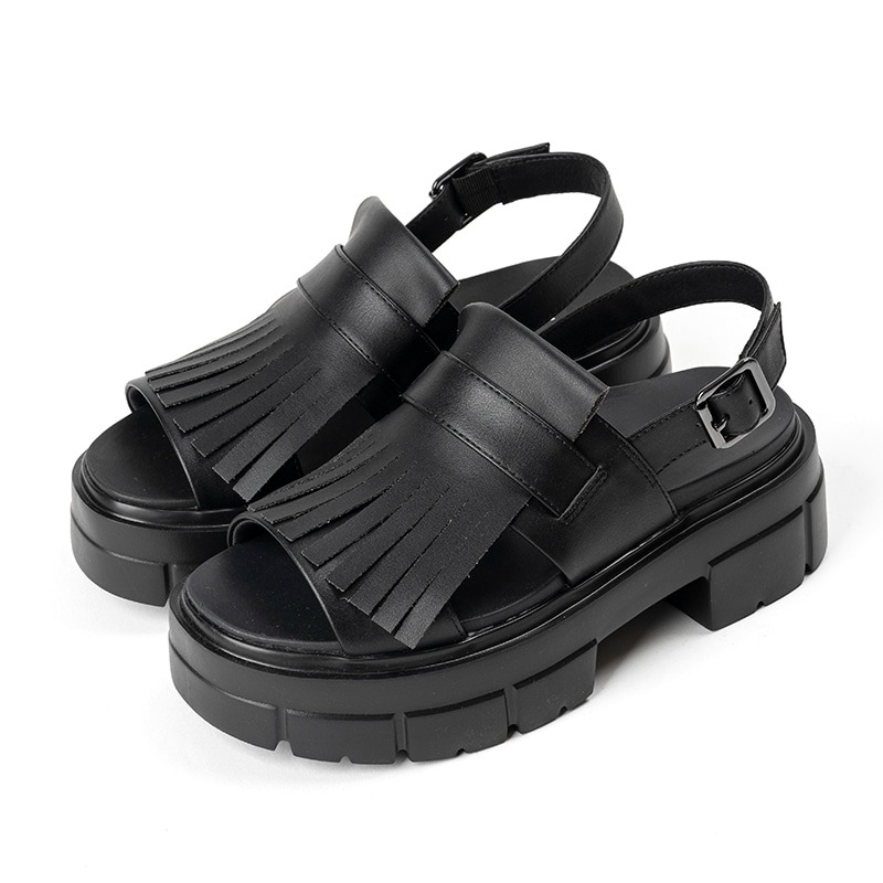 ｱｼｯｸｽ商事　AcureZ　シューズ（レディース）　ＡＴＳＵＺＯＫＯ　ＴＲＡＤ　ＳＡＮＤＡＬ　AO-10266　008　ブラック