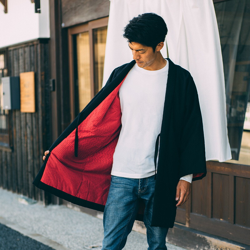 人気の新作 部屋着 宮田織物 はんてん リバーシブル ロング丈 フリー 黒 赤 中わた綿100 冬 日本製 レディース メンズ ひばな 火花 半纏 Vidroauto Com Br