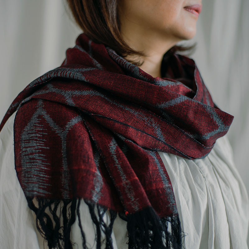 上田紬　ストール　新品未使用 信州 上田紬ストール【小岩井紬工房】伝統工芸品 | ii7GET 信州
