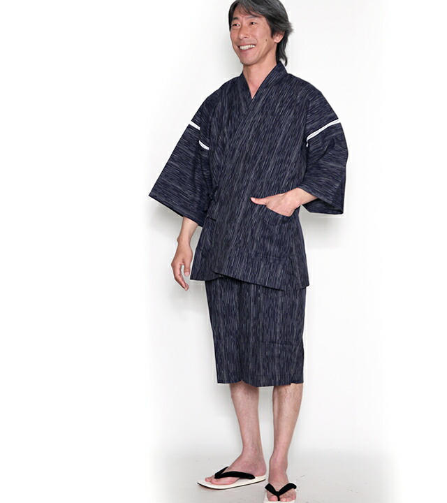 甚平 じんべい 3l L Ll M Sサイズ完売 おしゃれ むぎうち ギフト パジャマ プレゼント メンズ ルームウェア 上下セット 久留米織 和柄 和装 夏用 夏祭り 大きいサイズ 宮田織物 日本製 柄入り 涼やか 父の日 紺 綿100 花火大会 贈り物 贈答用 部屋着