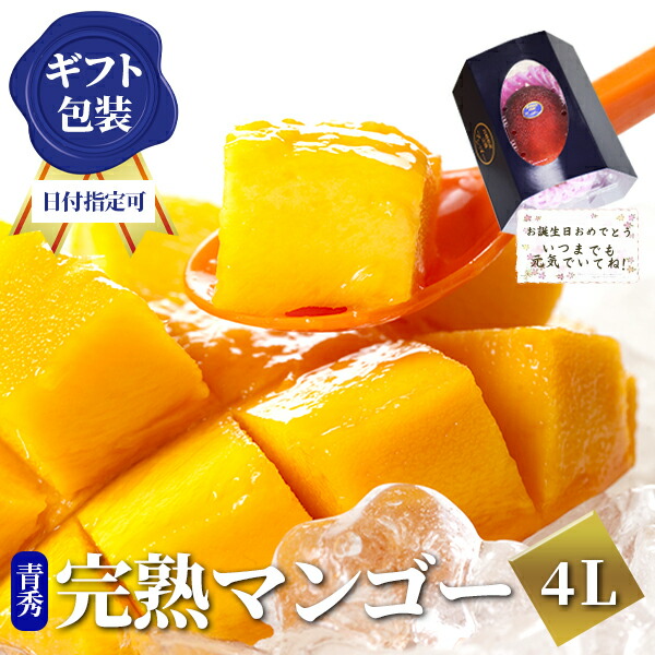 宮崎 完熟 マンゴー 【秀品-通常玉（青秀）】 超特大サイズ 500g ～ 649g ×1玉 果物 フルーツ ギフト プレゼント 女性 誕生日 還暦祝い 古希祝い 退職祝い 新築祝い 結婚祝い お供え 宮崎産直