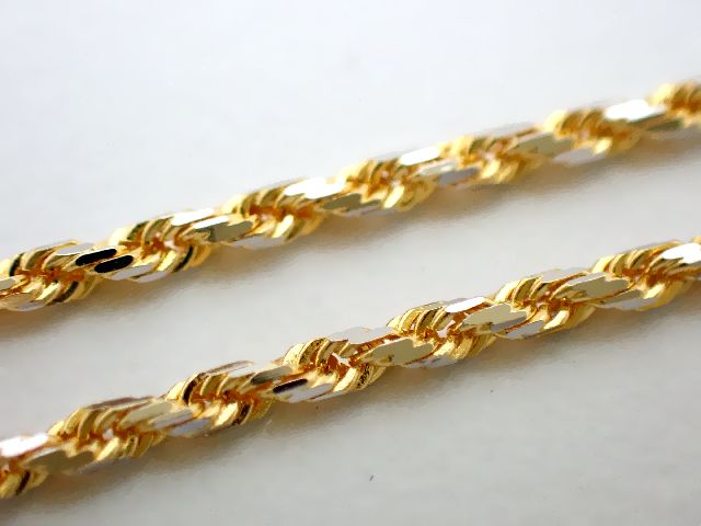 750(K18) デザインネックレス/イエローゴールド/フリーチェーン/イタリー/5.0g【質屋出店】【送料無料】|みよし質屋