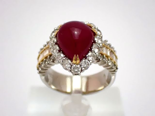 楽天市場】【新品仕上げ済】Pt900 ルビーリング／ルビー0.23ct 