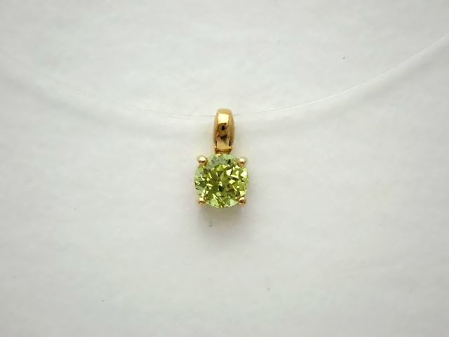 楽天市場】【Jewelry】K18YG グリーンガーネットダイヤ ネックレス GG  