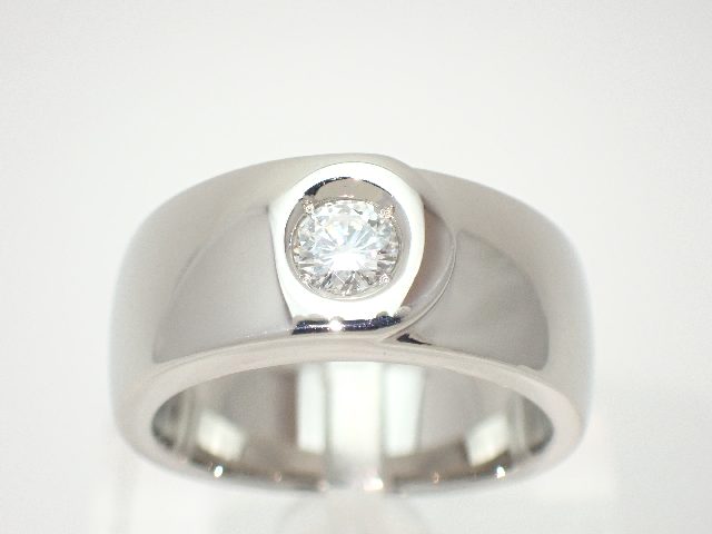【新品】Pt900 メンズ輪っか／D0.357／SI-2・F色つや／#18／27.0g／位置づける書【一六銀行下位区分】【貨物輸送無料】