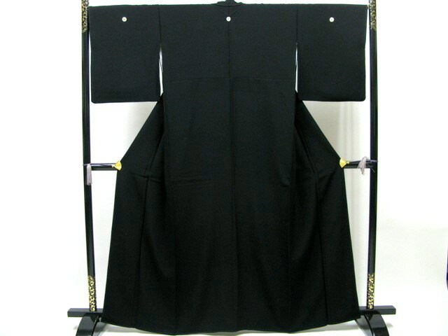 供情人节sale☆380003万2300日元纯丝丧服,长襦袢,名古屋带,带扬,带缔