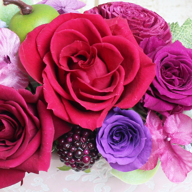 楽天市場 母の日 ギフト プリザーブドフラワー アレンジ お花 かわいい カーネーション バラ あじさい アジサイ プレゼント そのまま飾れる インテリア お祝い 誕生日 プリザード 送料無料 ラッピング可 曲げわっぱと漆器 みよし漆器本舗