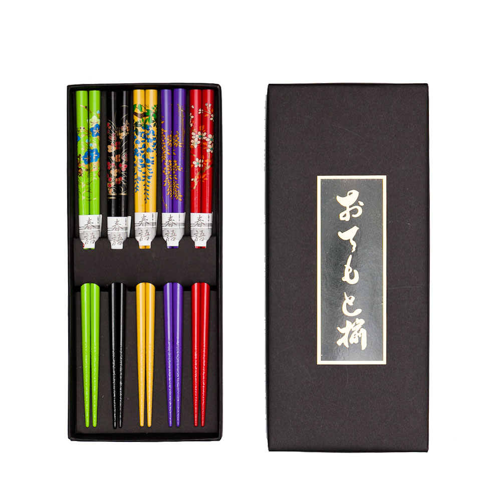 楽天市場】お箸 5膳セット 天然竹製 箸 浮世絵富士百景 ギフト