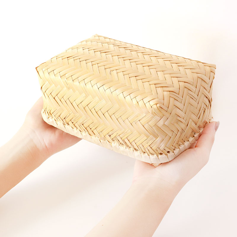 【50%クーポン 1日20時〜】【5%クーポン1日限定】 送料無料 お弁当箱 天然竹製 竹編 naturalist バンブーONIGIRIボックス おしゃれ おにぎり サンドイッチ 竹 かご 篭 カゴ 軽量 運動会 遠足 ピクニック アウトドア ランチボックス 小物入れ レトロ