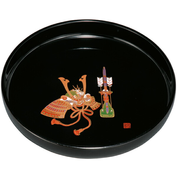 楽天市場】在庫処分 お盆 トレー 和 丸盆 おしゃれ 尺寸 お花畑 黒 花