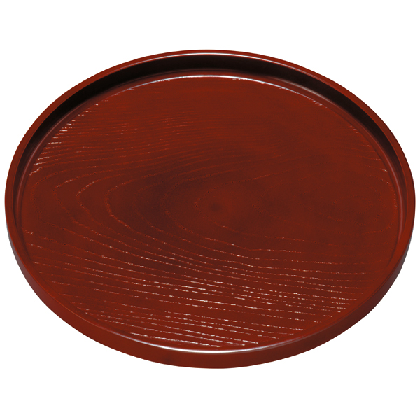 楽天市場】【10％OFF 3/4 20時〜】天然木製 7寸 布張丸盆 根来 漆塗り