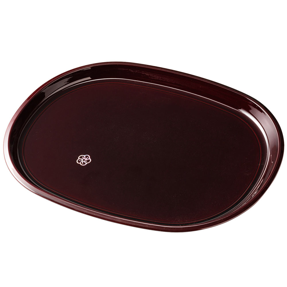 楽天市場】【10％OFF 3/4 20時〜】紀州塗り 尺寸 丸盆 溜 貝張 やまと