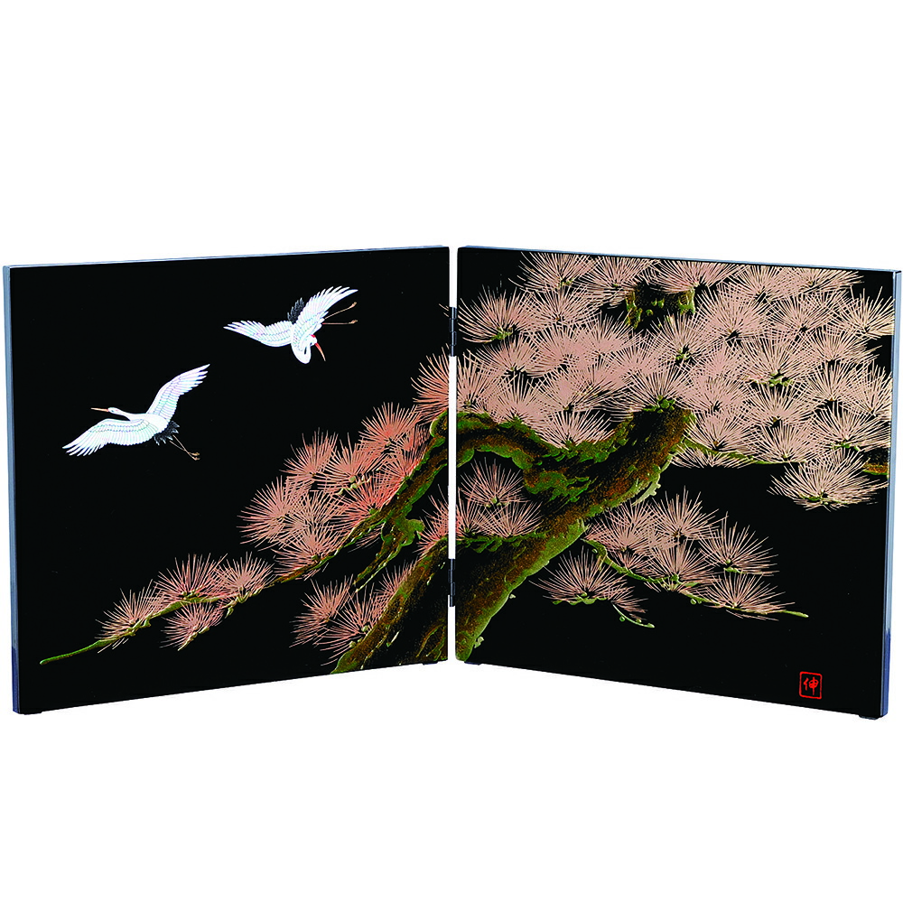 楽天市場】紀州塗り 木製屏風 日本の歳時 クリスマス 日本製 国産 和風