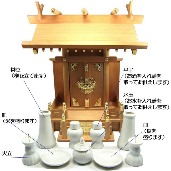 楽天市場 神棚 中神明 神具のセット 店頭受取対応商品 三好佛具店