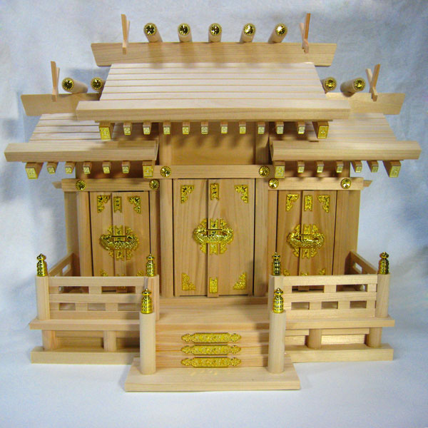 神棚 屋根違い三社 小 神棚単品 【20260420】