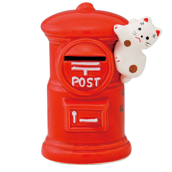 楽天市場】プラポスト 貯金箱 レトロ 昭和 雰囲気 ポスト 丸形ポスト