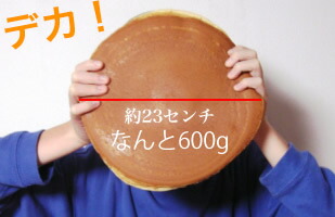 送料無料 札幌 デカ どら焼き なんと600g栗入り どら焼き 特大 誕生日 敬老の日