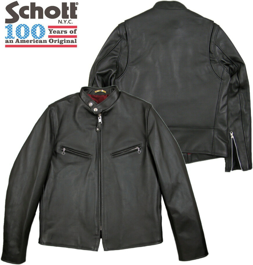 21超人気 コート ジャケット Schott ショット 641xx 60 S Stand Riders Jacket 641xx Cafe Racer 60 Sシングル ライダースジャケット カフェレーサージャケット Black ブラック Lot 7009 Oglinginches Com