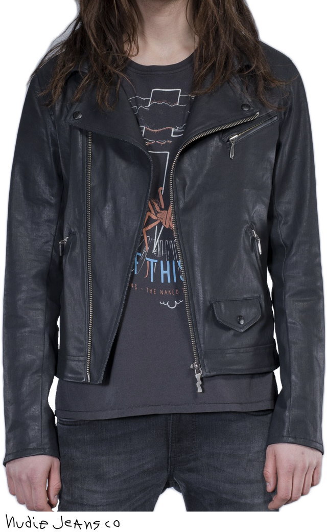 【値下げ】Nudie Jeans Co. ブラックレザージャケット XS Nudie Jeans（ヌーディージーンズ）の「Nudie Jeans Nudie