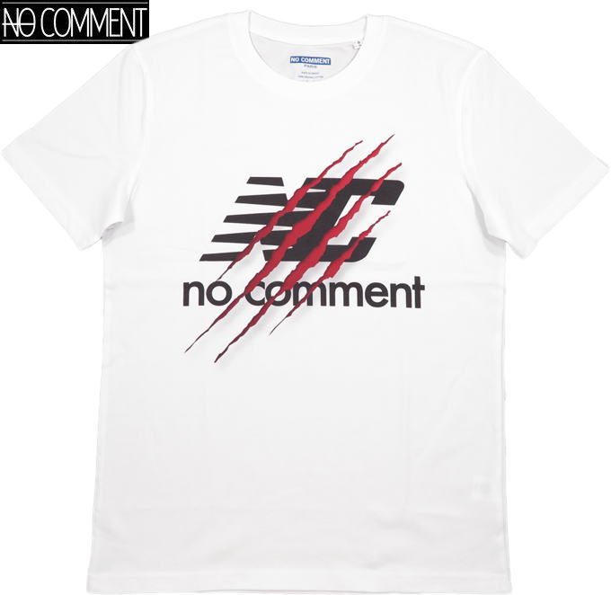 NO COMMENT PARIS/ノーコメントパリ SCAR NC/T-SHIRT 半袖プリントＴシャツ/カットソー WHITE(ホワイト)