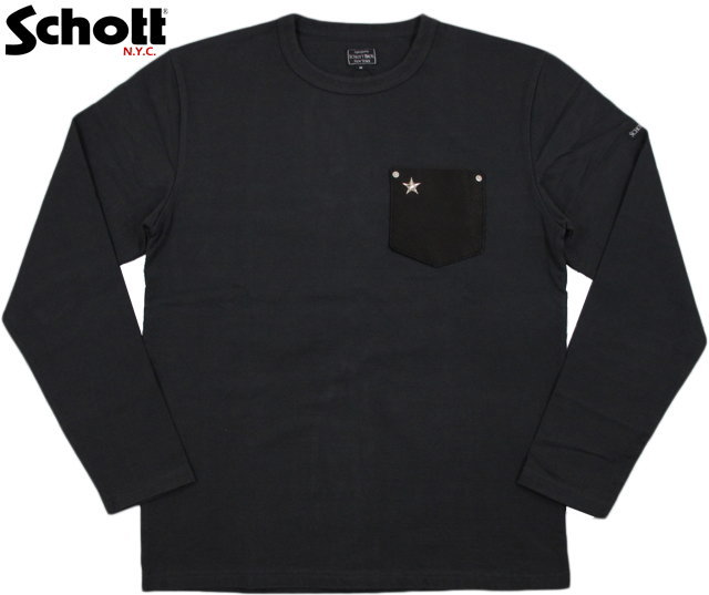 楽天市場】Schott/ショット#3173078 DEER POCKET ONE STAR RIVET L/S T