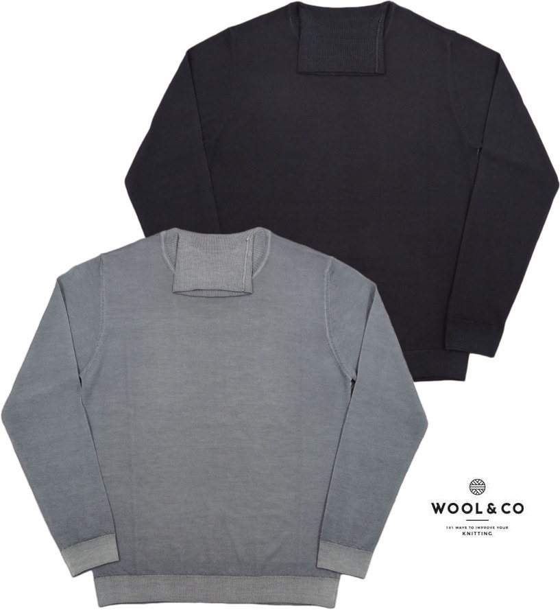 WOOL&CO/ウール アンド コー #WO 1005 MERINOS EXTRAFINE TURTLENECK SWEATER メリノ・ウール タートルネックセーター/プルオーバーセーター
