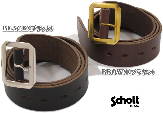 Schott/打つこと\u003cBR\u003e PERFECTO BELT\u003cBR\u003e アメリカ・ホーウィン社製なめし革 当て嵌める、パーフェクトレザーベルト\u003cBR\u003e ショット・ギャリソンベルト/Lot.3119004