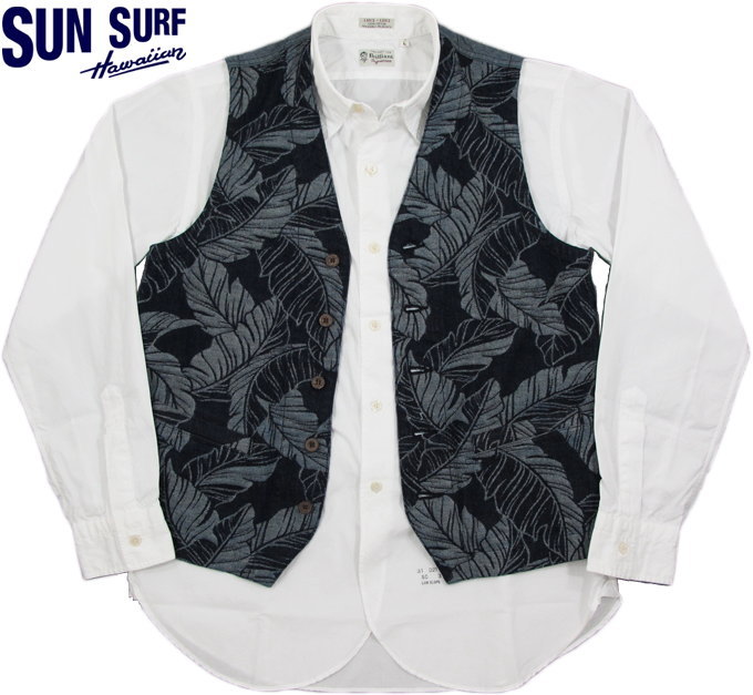 楽天市場】SUN SURF/サンサーフ“TROPICAL LEEF” INDIGO JACQUARD VEST